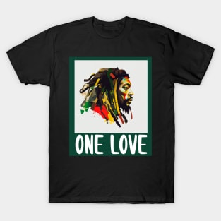 Rasta One Love Reggae Rastafari Jamaica T-Shirt